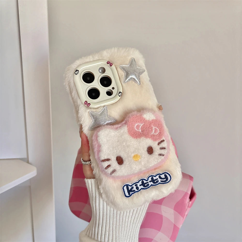 🧸🐼Funda 3D Kitty Rebel 💖 con soporte cámara