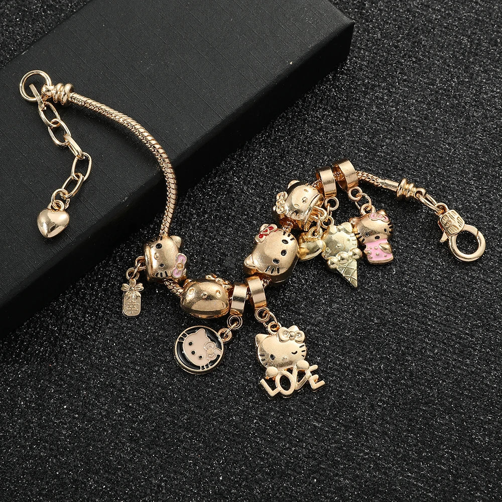 😻🌸Sweet Kitty Charms Bracelet🐾