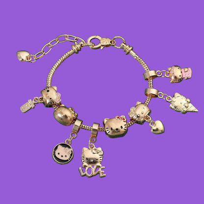 😻🌸Sweet Kitty Charms Bracelet🐾