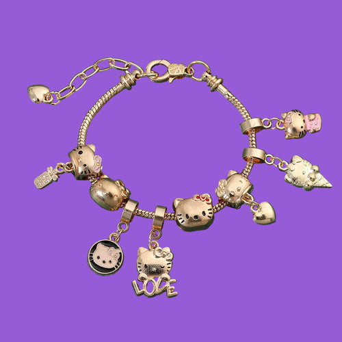 😻🌸Sweet Kitty Charms Bracelet🐾