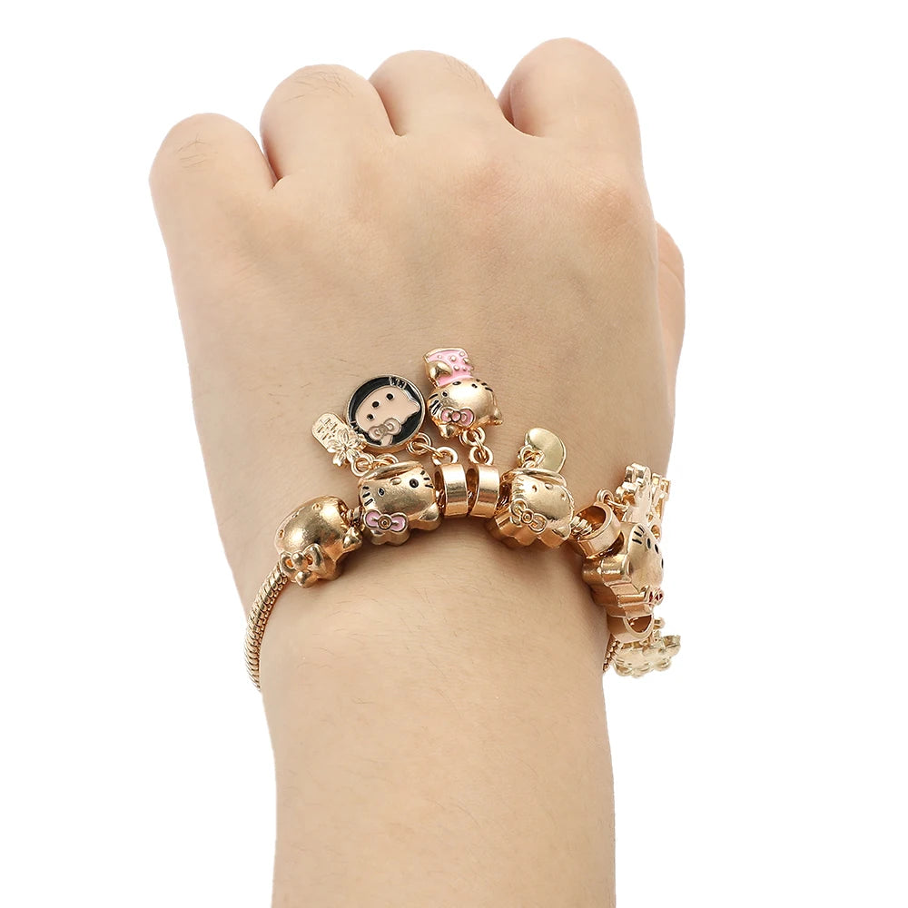😻🌸Sweet Kitty Charms Bracelet🐾