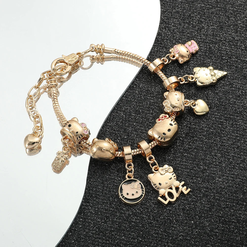 😻🌸Sweet Kitty Charms Bracelet🐾