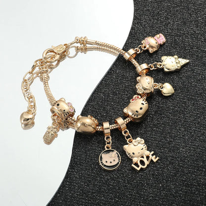 😻🌸Sweet Kitty Charms Bracelet🐾