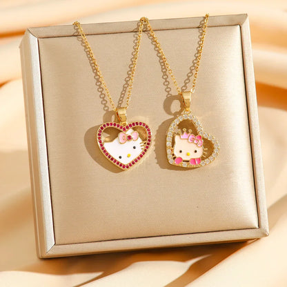 🎀 Colección Collar Hello Kitty Corazón Rebel ✨