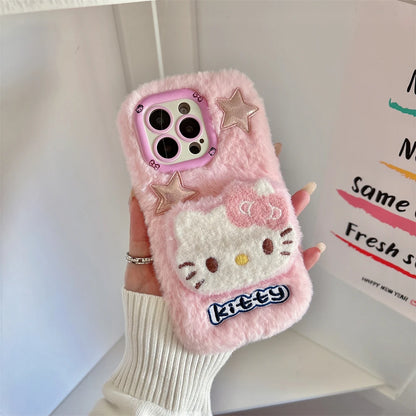 🧸🐼Funda 3D Kitty Rebel 💖 con soporte cámara