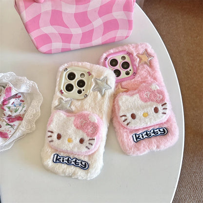 🧸🐼Funda 3D Kitty Rebel 💖 con soporte cámara