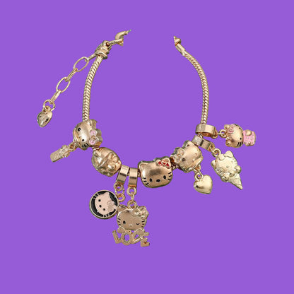 😻🌸Sweet Kitty Charms Bracelet🐾