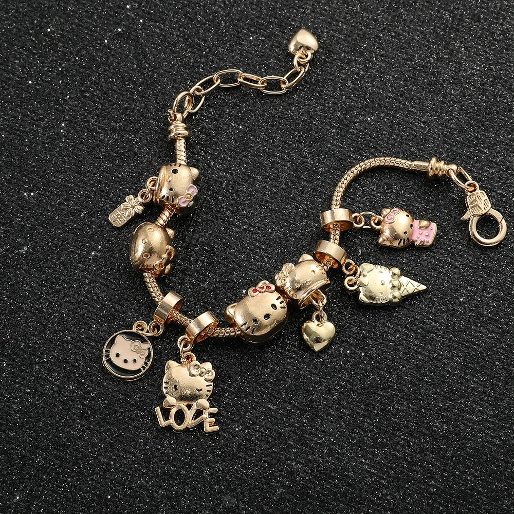 😻🌸Sweet Kitty Charms Bracelet🐾