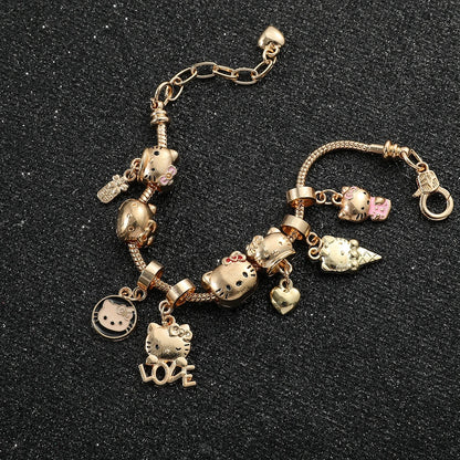 😻🌸Sweet Kitty Charms Bracelet🐾