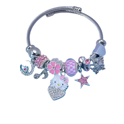 🎀Colección Pulsera Charm Kitty Rebel✨