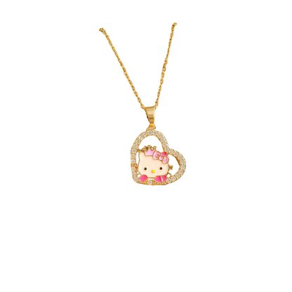 🎀 Colección Collar Hello Kitty Corazón Rebel ✨